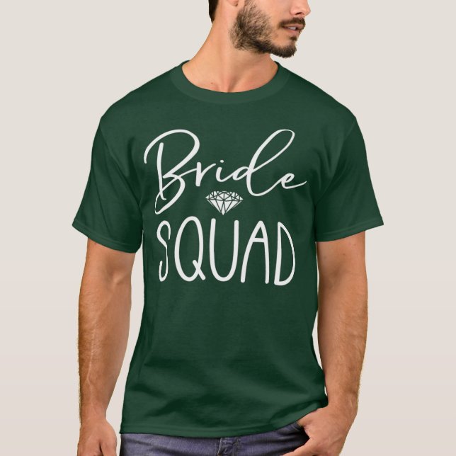 Bride Squad Shirt Bachelorette Party T Shirt (Front)