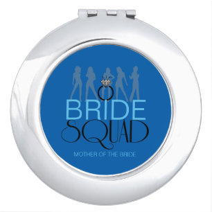 Bride Squad Silhouettes Black on Lites ID252 Makeup Mirror