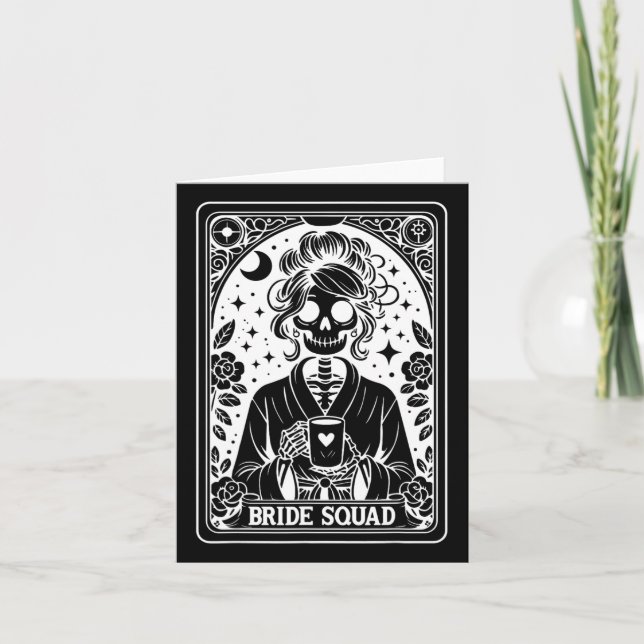 Bride Squad Tarot Card Bride Coven Gothic Bachelor (Front)