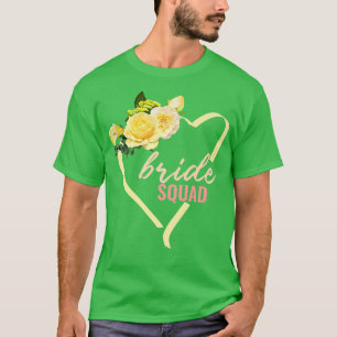Bride Squad Team Bachelorette Party Bridal Shower T-Shirt