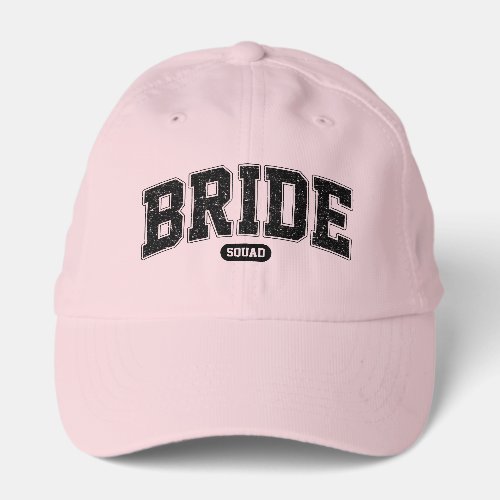 Bride Squad Varsity Typography Bachelorette Party Performance Cap