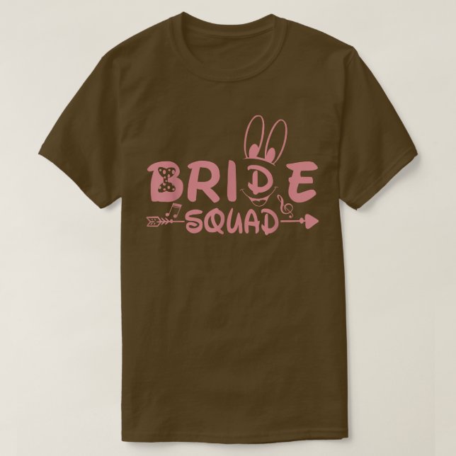 Bride Squad Wedding Gifts Bridesmaid Bridal  T-Shirt (Design Front)