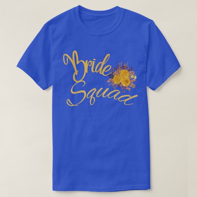 Bride Squad Wedding Party Team Matching  T-Shirt (Design Front)
