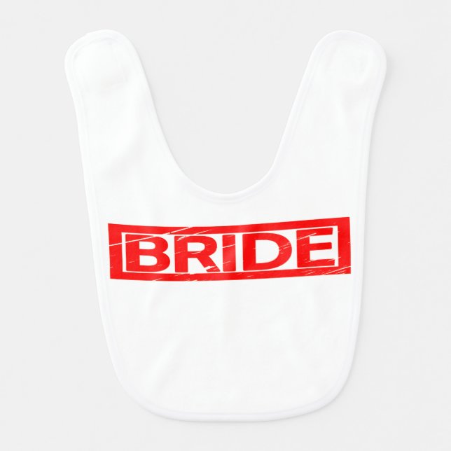 Bride Stamp Baby Bib (Front)