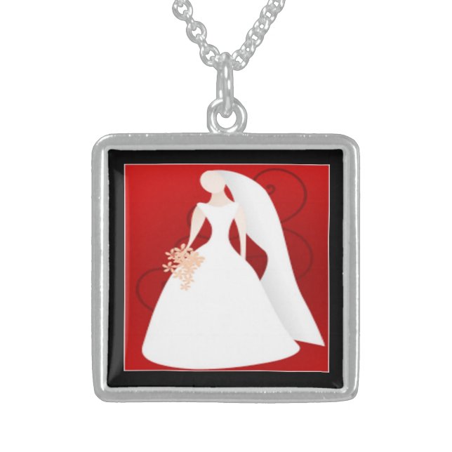 BRIDE STERLING SILVER NECKLACE (Front)