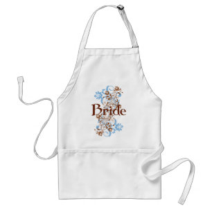 Bride Swirl Wedding Gift Adult Apron
