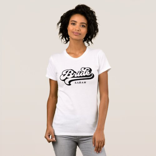 Bride T_Shirt Bachelorette Custom Name