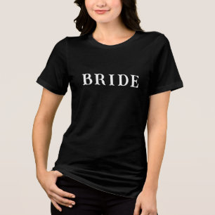 Bride T-Shirt – Personalized Wedding Day bride Tri-Blend Shirt