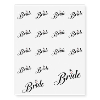 Bride T-Shirt Temporary Tattoos