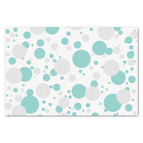 BRIDE Teal Blue Polka Dot Bridal Shower Party Tissue Paper