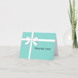 BRIDE Teal Blue Reception Bridal Shower Party Letterpress Thank You Card