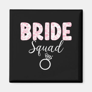 Bride Team Bachelorette Party Coquette Bow Magnet