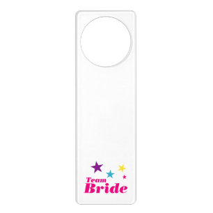 Bride team door hanger