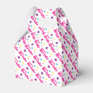 Bride team favor boxes