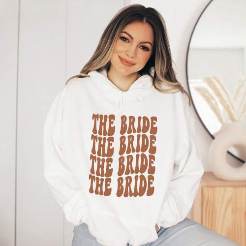 Bride Terracotta Customized Matching Bridal Party Hoodie