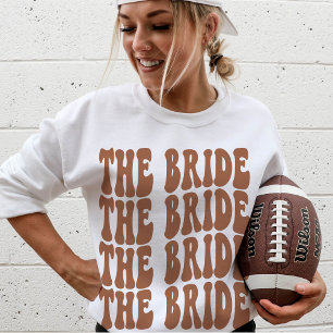 Bride Terracotta Customized Matching Bridal Party Sweatshirt