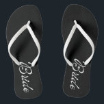 Bride Themed Wedding Thongs/flip flps Flip Flops<br><div class="desc">Cute Shoes/Footwear for the ultimate barefoot wedding. Thongs available for all the wedding party in this design. Thong style, easy slip-on design Choose between 2 different footbeds and 4 different strap colours Similar to Havaianas® 100% rubber makes sandals both heavyweight and durable Cushioned footbed with textured rice pattern provides all...</div>