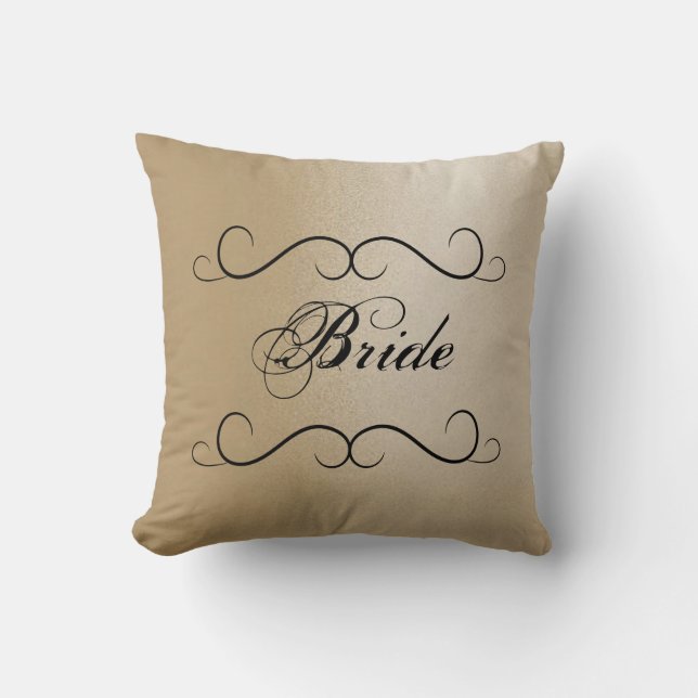 Bride Throw Pillow- MVB Design 2 Pillow (Front)