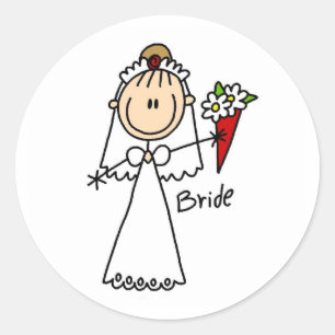 Bride Throwing The Bouquet Sticker