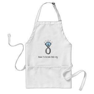 bride to be adult apron