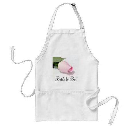 Bride To Be! Apron With Rose Bud