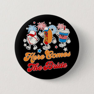 Bride To Be Baseball Bachelorette Party Here Comes Button