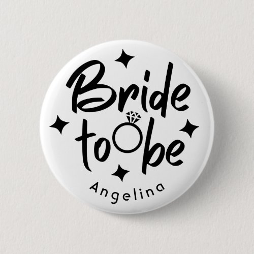Bride to be Bridal Shower Button