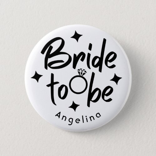 Bride to be Bridal Shower Button