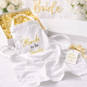 Bride to be Bridal Shower Gift Idea  Adult Apron