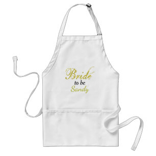 Bride to be Bridal Shower Gift Idea Adult Apron