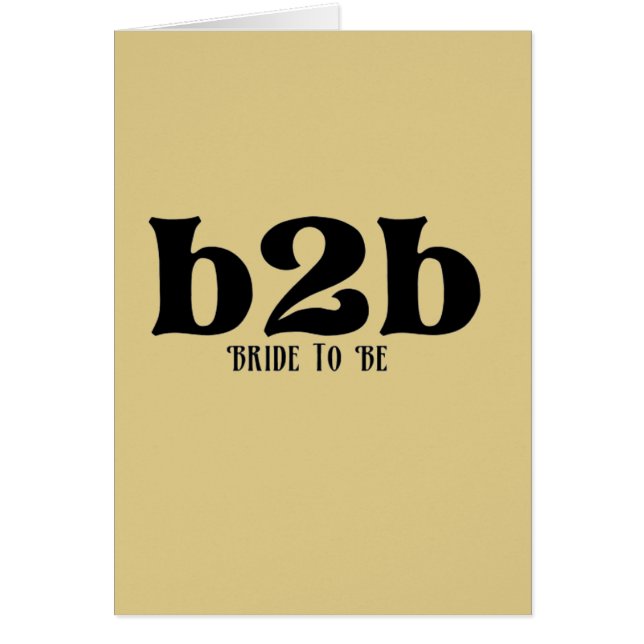 Bride to Be Cards (Front)