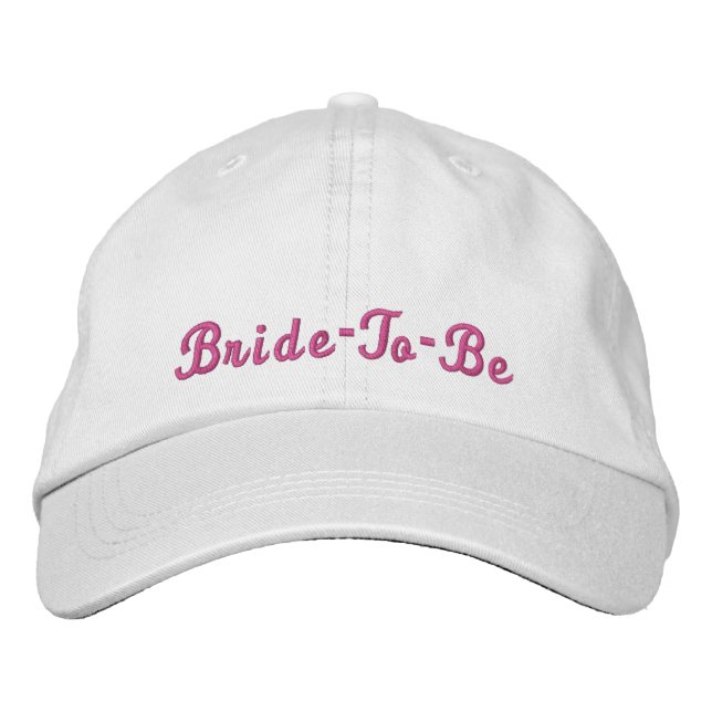 Bride To Be Embroidered Baseball Cap (Front)