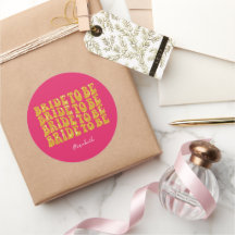 Bride to Be Gold Glitter Text with Name, Pink