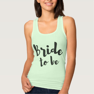 Bride to Be Mint Tank Top