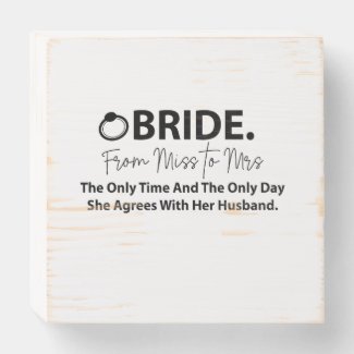 Bride To Be Modern Typography Bride