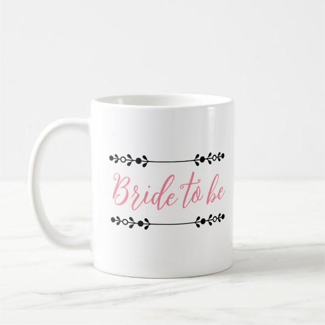 Bride-to-Be Mug – Elegant Personalized Wedding Cel (Left)