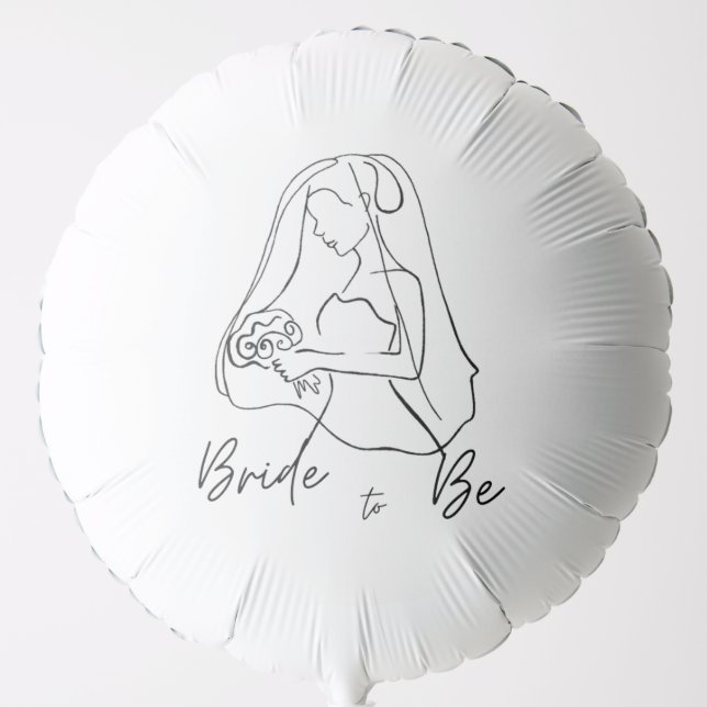 Bride to Be Party Balloon (Front)