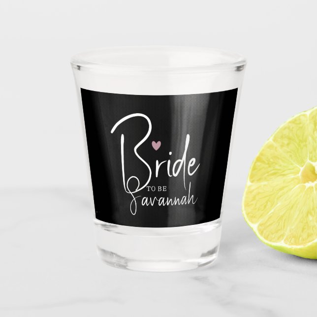 Bride To Be | Personalized Name Shot Glass (Front)