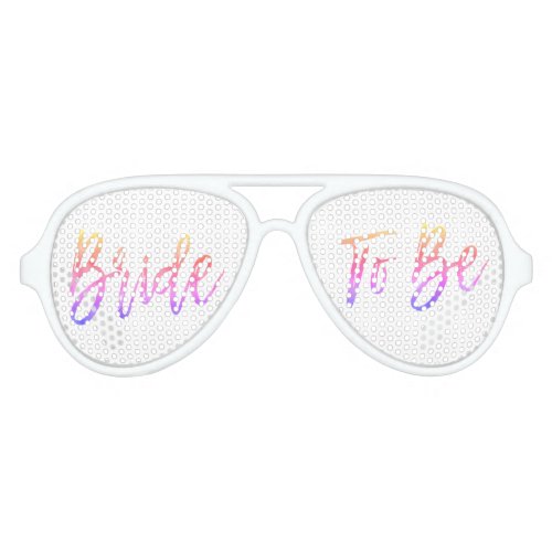 Bride To Be Rainbow Party Sunglasses
