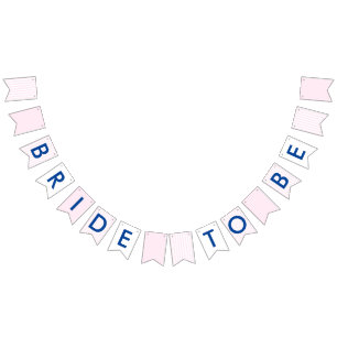 Bride To Be Retro Bachelorette Bunting Flags