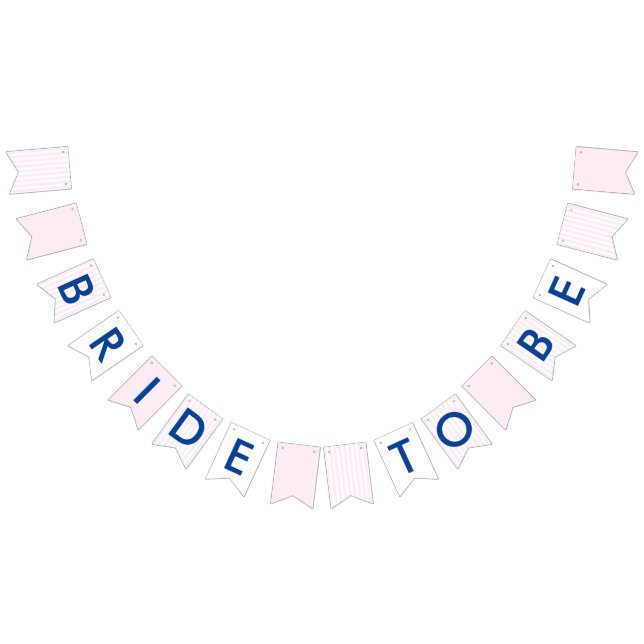 Bride To Be Retro Bachelorette Bunting Flags (All)