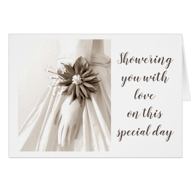 **BRIDE TO BE** SHOWERING YOU WITH LOVE TODAY CARDS (Front Horizontal)
