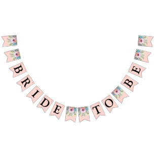 Bride To Be Succulent Bridal Shower Bunting Banner