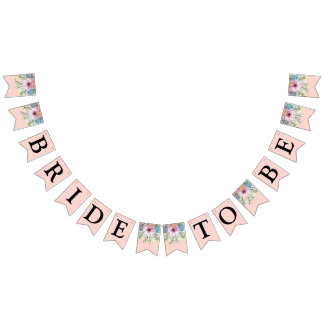 Bride To Be Succulent Bridal Shower Bunting Banner