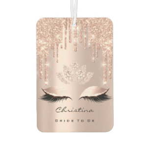 Bride To Be Sweet 16th Pink Rose Spark Diamond Air Freshener