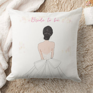 Bride to be, throw pillow