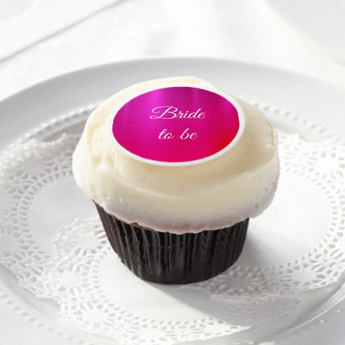 Bride to be Two_Toned Color Edible Frosting Rounds