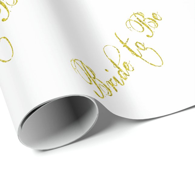 Bride to be wedding marriage bridal wrapping paper (Roll Corner)