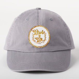 Bride To Be Wedding Party Gold Glitter Patch