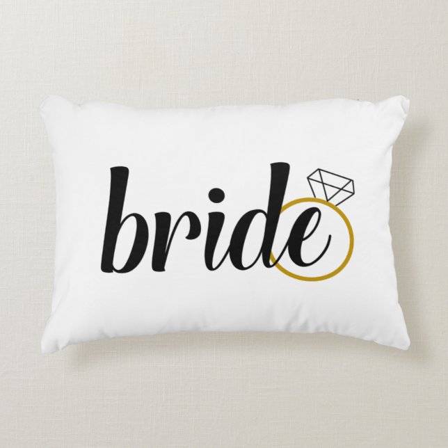 Bride to Be Wedding Pillow (Front)